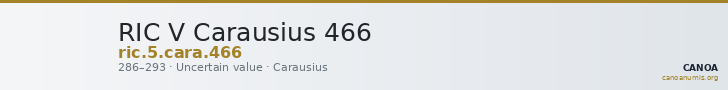 RIC V Carausius 466 — CANOA