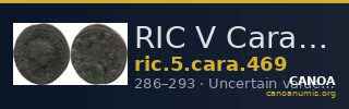 RIC V Carausius 469 — CANOA