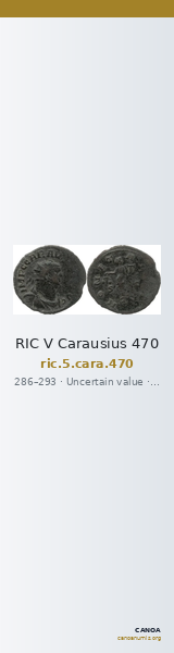 RIC V Carausius 470 — CANOA