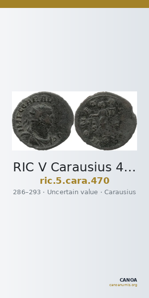 RIC V Carausius 470 — CANOA