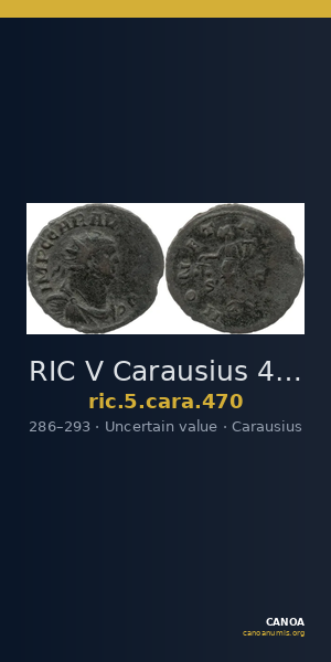 RIC V Carausius 470 — CANOA