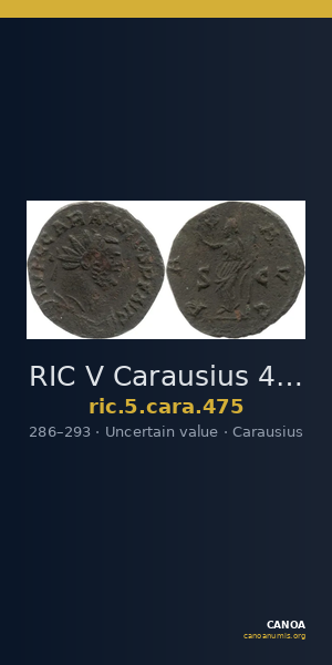 RIC V Carausius 475 — CANOA