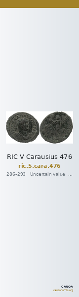 RIC V Carausius 476 — CANOA