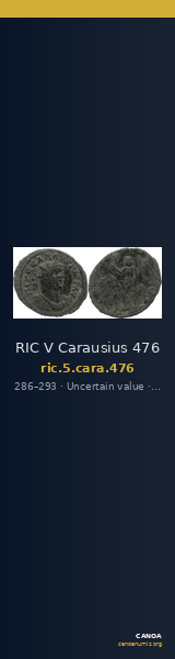 RIC V Carausius 476 — CANOA