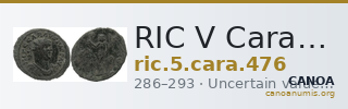 RIC V Carausius 476 — CANOA