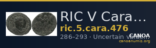 RIC V Carausius 476 — CANOA