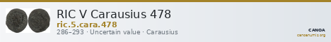 RIC V Carausius 478 — CANOA