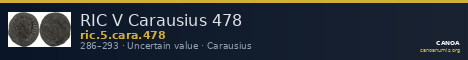RIC V Carausius 478 — CANOA