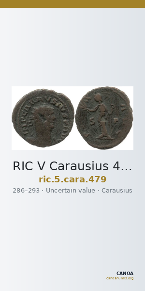 RIC V Carausius 479 — CANOA