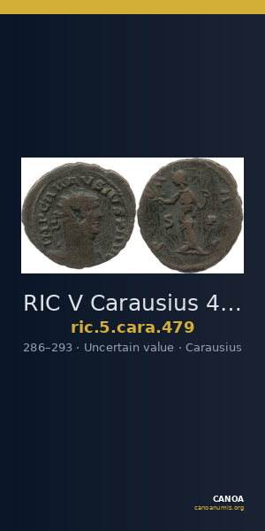 RIC V Carausius 479 — CANOA