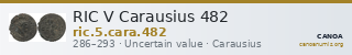 RIC V Carausius 482 — CANOA