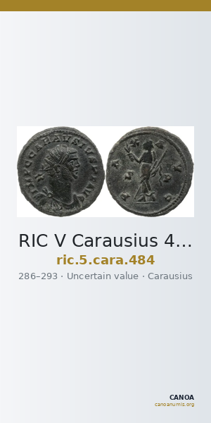 RIC V Carausius 484 — CANOA