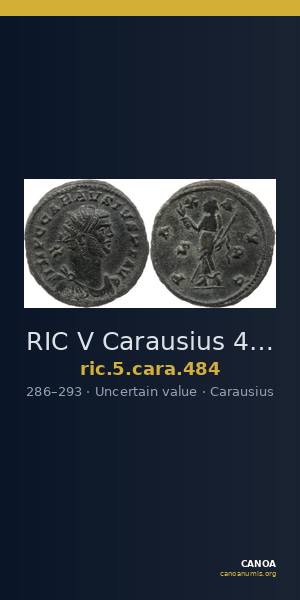 RIC V Carausius 484 — CANOA