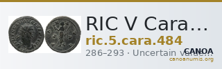 RIC V Carausius 484 — CANOA