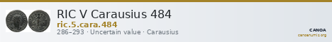 RIC V Carausius 484 — CANOA