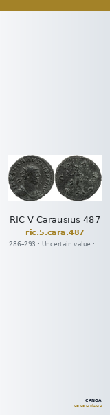 RIC V Carausius 487 — CANOA