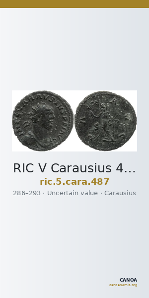RIC V Carausius 487 — CANOA