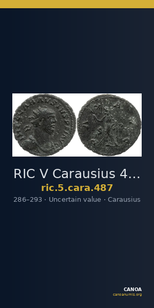 RIC V Carausius 487 — CANOA