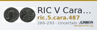 RIC V Carausius 487 — CANOA