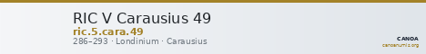 RIC V Carausius 49 — CANOA