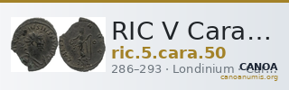 RIC V Carausius 50 — CANOA