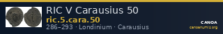 RIC V Carausius 50 — CANOA