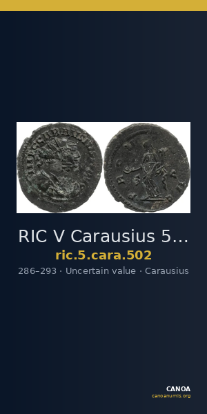 RIC V Carausius 502 — CANOA