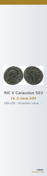 RIC V Carausius 503 — CANOA