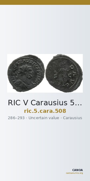 RIC V Carausius 508 — CANOA