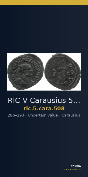 RIC V Carausius 508 — CANOA