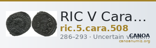 RIC V Carausius 508 — CANOA