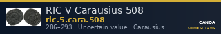 RIC V Carausius 508 — CANOA