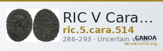RIC V Carausius 514 — CANOA