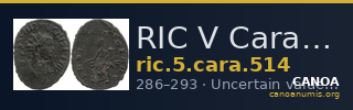 RIC V Carausius 514 — CANOA