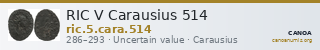 RIC V Carausius 514 — CANOA