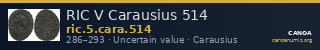 RIC V Carausius 514 — CANOA