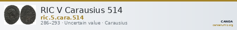 RIC V Carausius 514 — CANOA