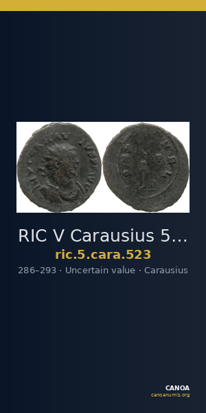 RIC V Carausius 523 — CANOA