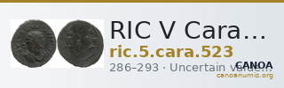 RIC V Carausius 523 — CANOA