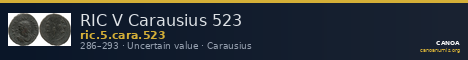 RIC V Carausius 523 — CANOA