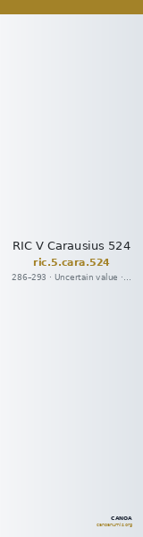 RIC V Carausius 524 — CANOA