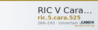 RIC V Carausius 525 — CANOA