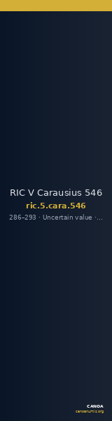 RIC V Carausius 546 — CANOA