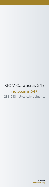 RIC V Carausius 547 — CANOA