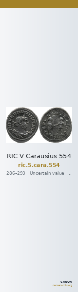 RIC V Carausius 554 — CANOA