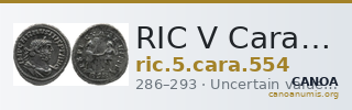 RIC V Carausius 554 — CANOA