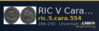 RIC V Carausius 554 — CANOA