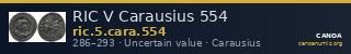 RIC V Carausius 554 — CANOA