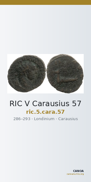 RIC V Carausius 57 — CANOA