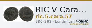 RIC V Carausius 57 — CANOA
